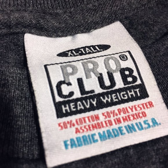 MEN'S UNITED NATIONS NEW WORLD ORDER SHIRT PRO CLUB XL TALL TOP DARK GREY - Picture 5 of 5